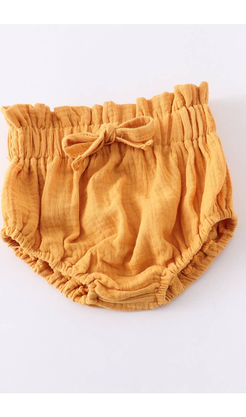 mustard ruffle baby 2 pcs set | Honeydew