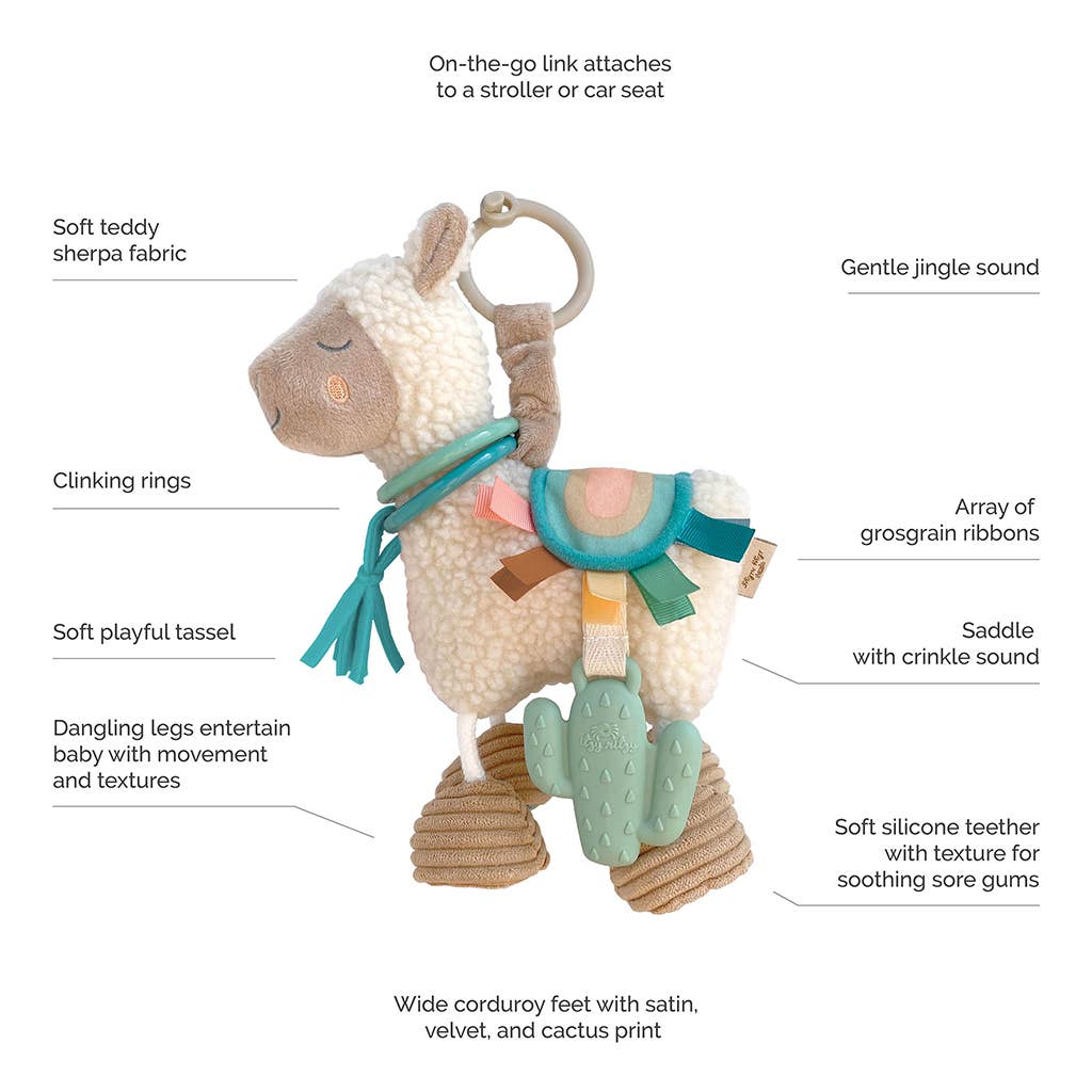 Link & Love™ Llama Activity Plush with Teether Toy | Itzy Ritzy