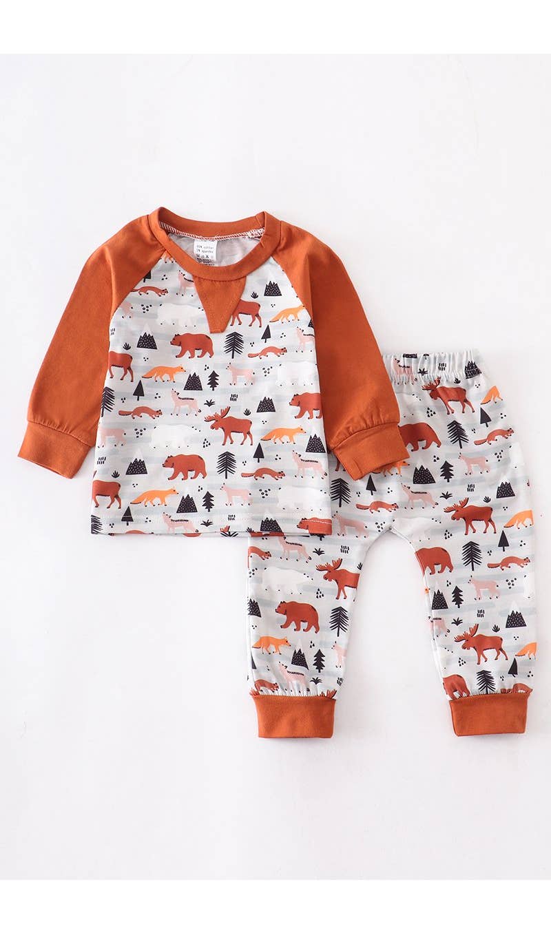 Animal adventure brown baby set | Honeydew