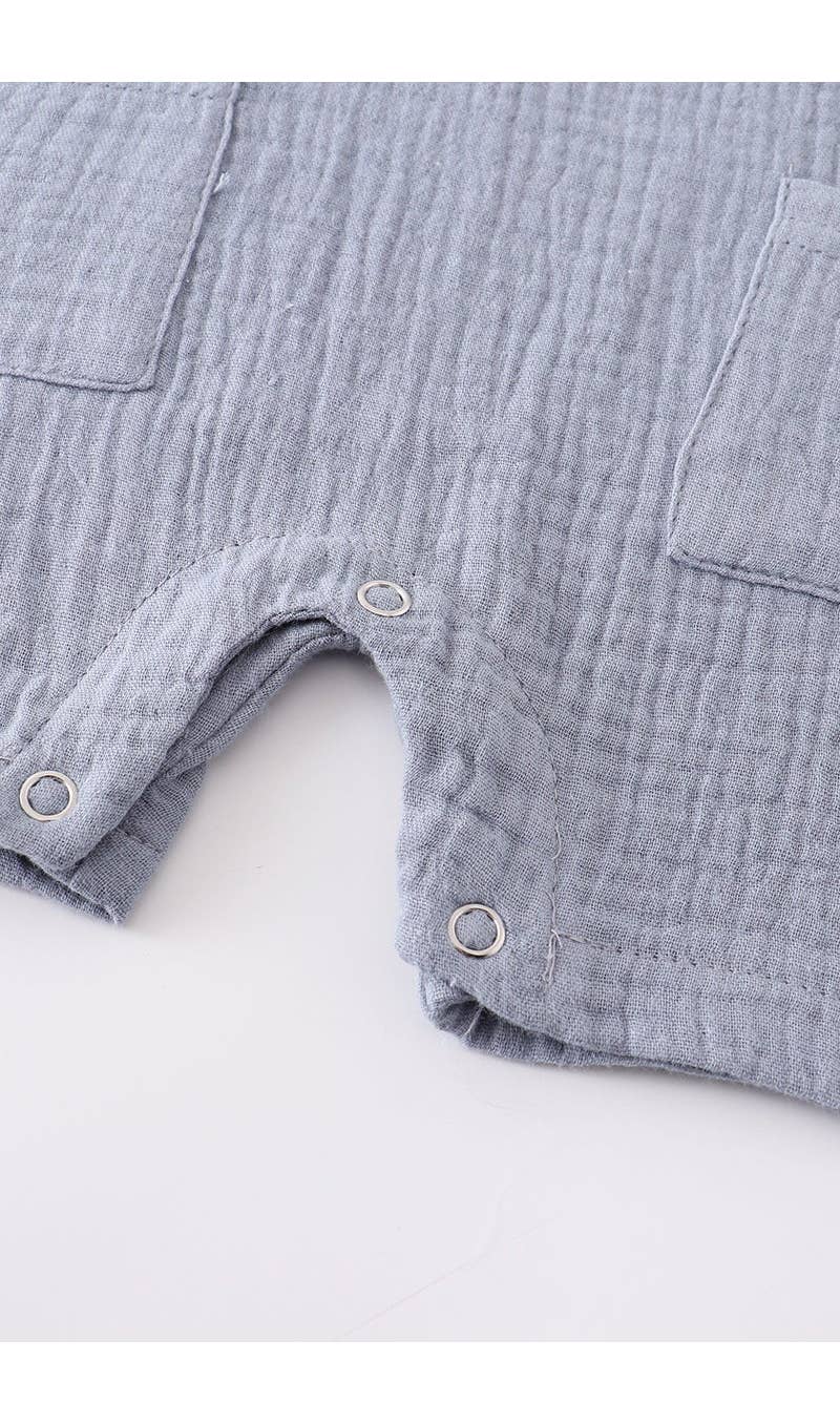 Ocean mist boy romper | Honeydew