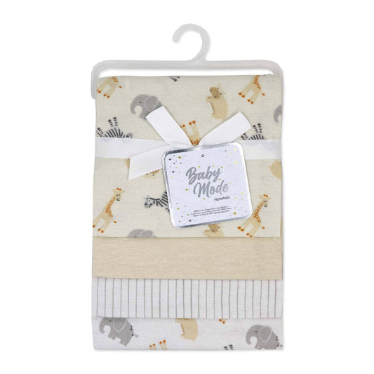 4 Pack Flannel Receiving Blankets