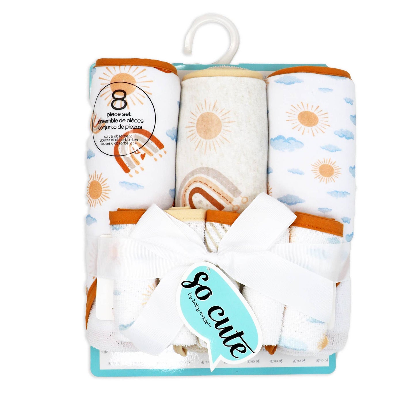 8 Piece Hooded Towel Set
