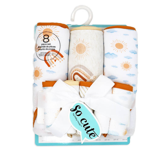 8 Piece Hooded Towel Set